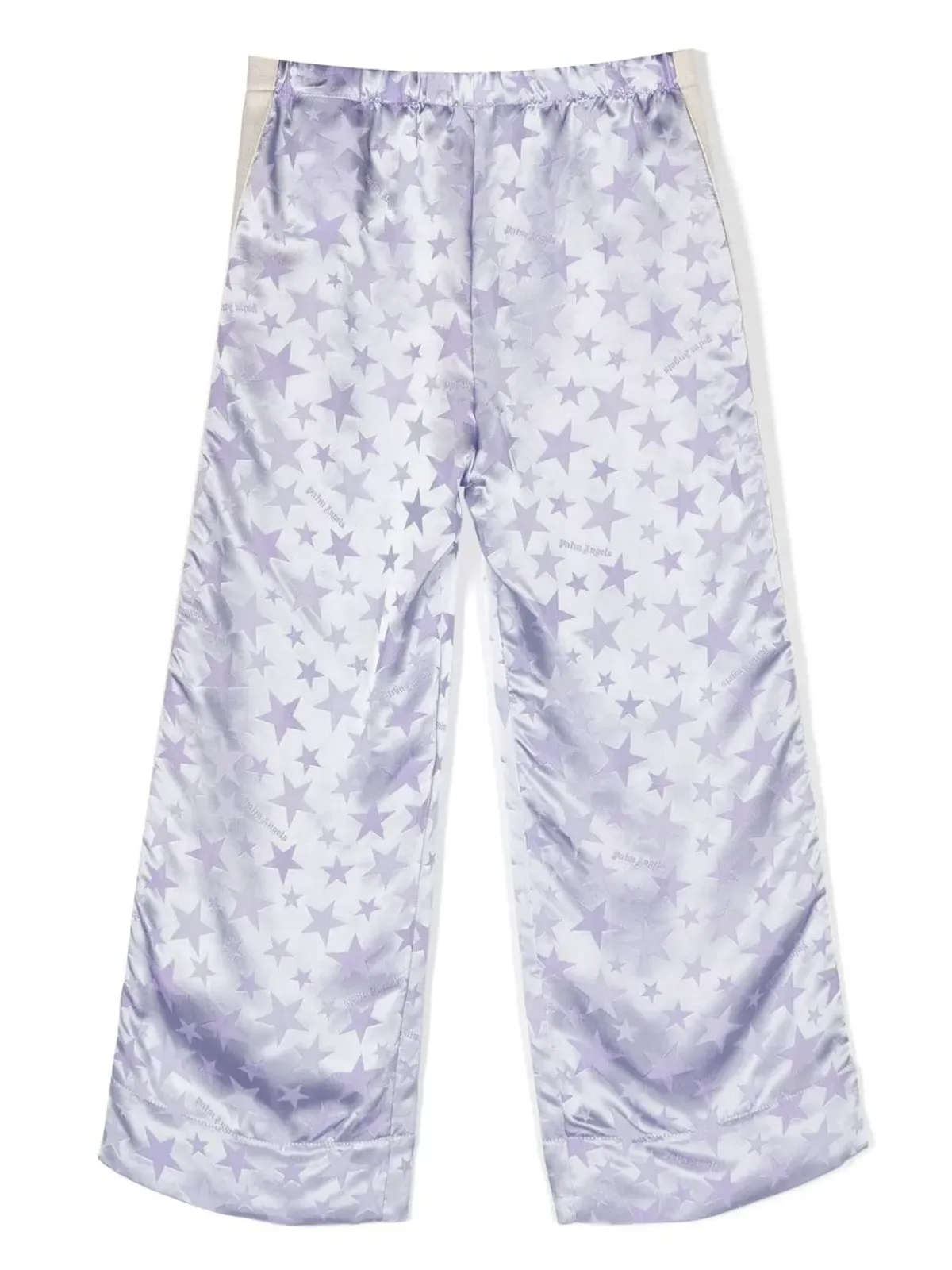 Palm Angels Kids 星柄ジャカードサテンパンツ - Purple - 画像2