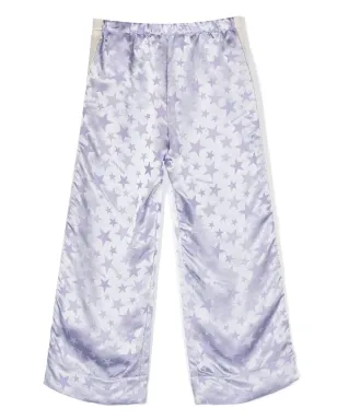 Palm Angels Kids 星柄ジャカードサテンパンツ - Purple - サムネイル2