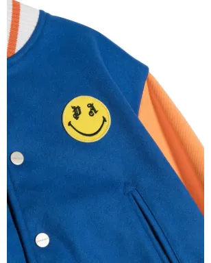 Palm Angels Kids スマイリー テディプリント ヴァーシティジャケット - サムネイル3