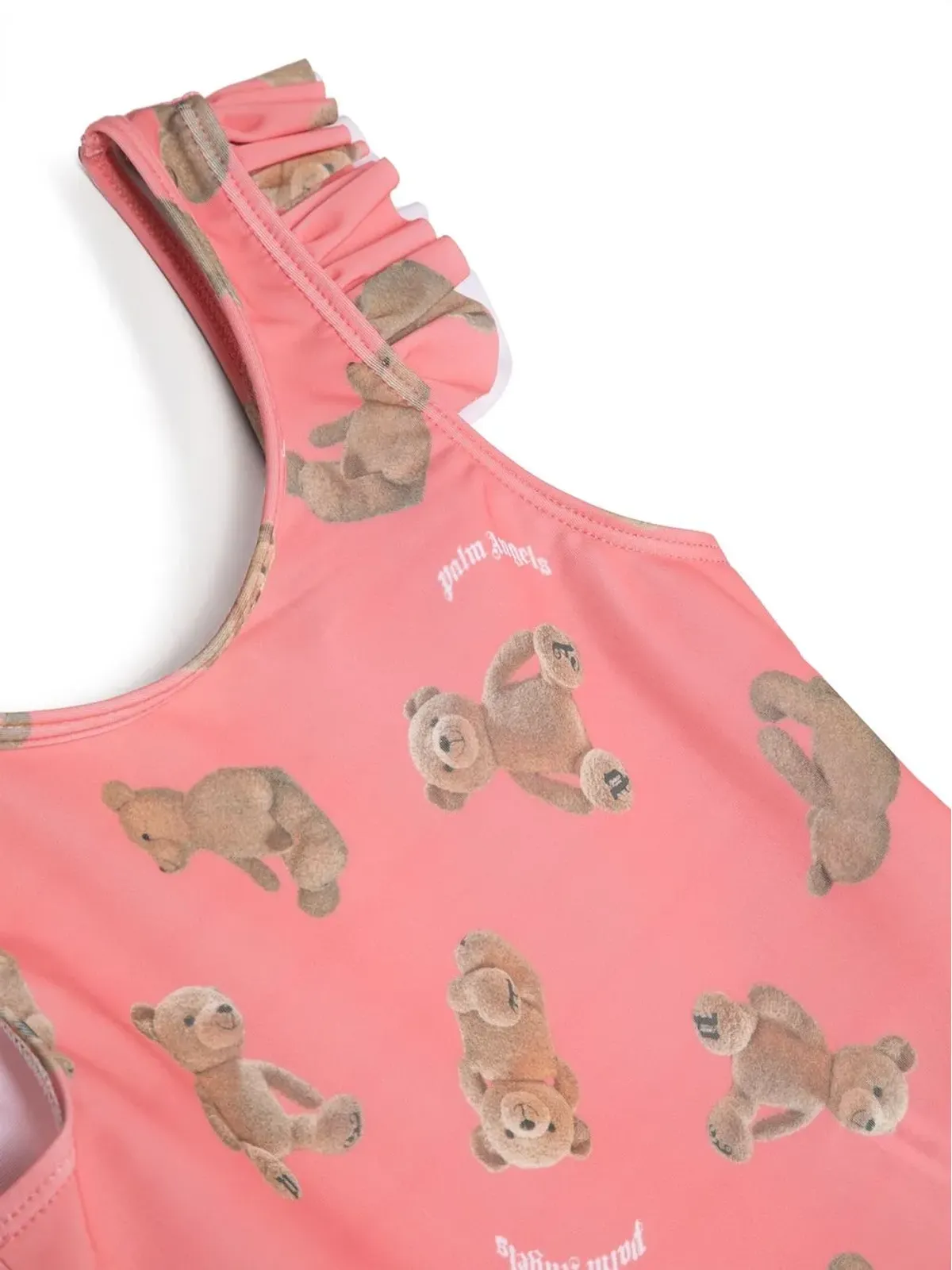 Palm Angels Kids teddy bear-print swimsuit - Pink - 画像2