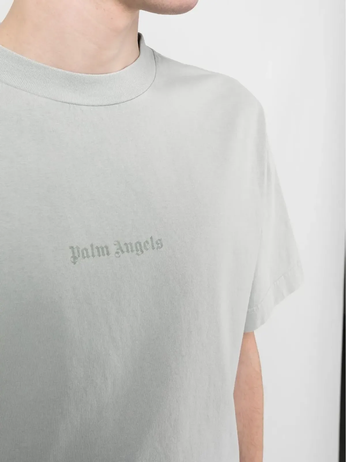 Palm Angels リバースロゴプリントTシャツ - 画像5