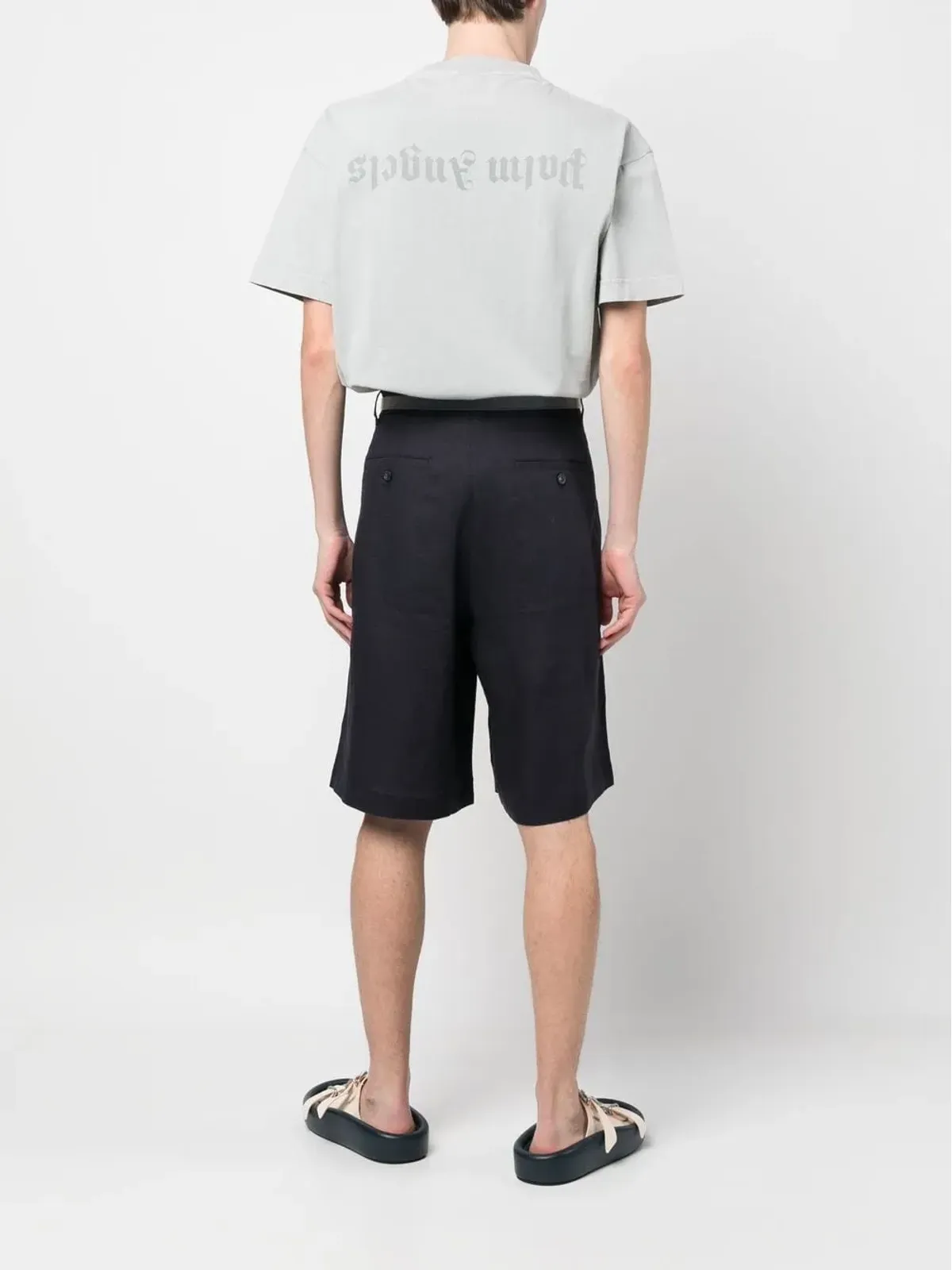 Palm Angels リバースロゴプリントTシャツ - 画像2