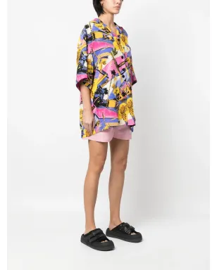 Palm Angels Miami グラフィックプリント ボウリングシャツ - ピンク - サムネイル3