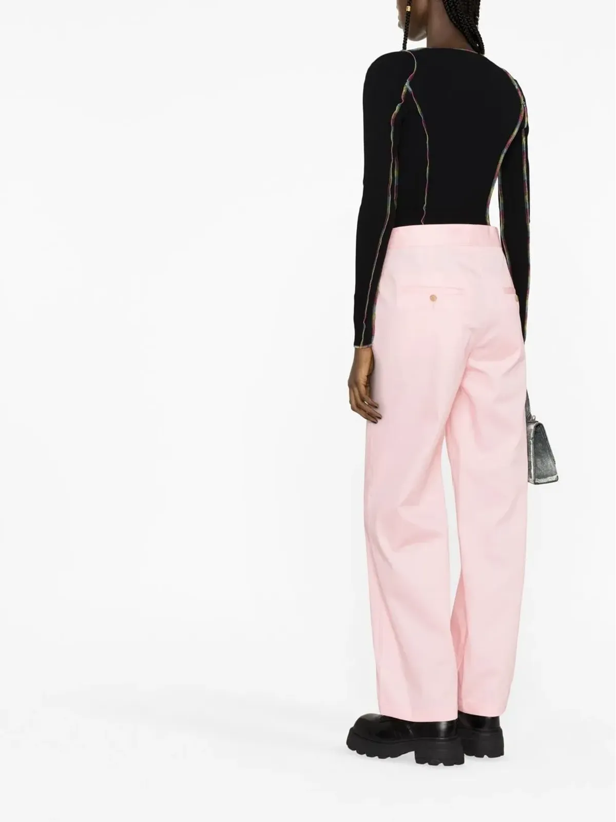 Palm Angels Reverse Waistband flared trousers - Pink - 画像4