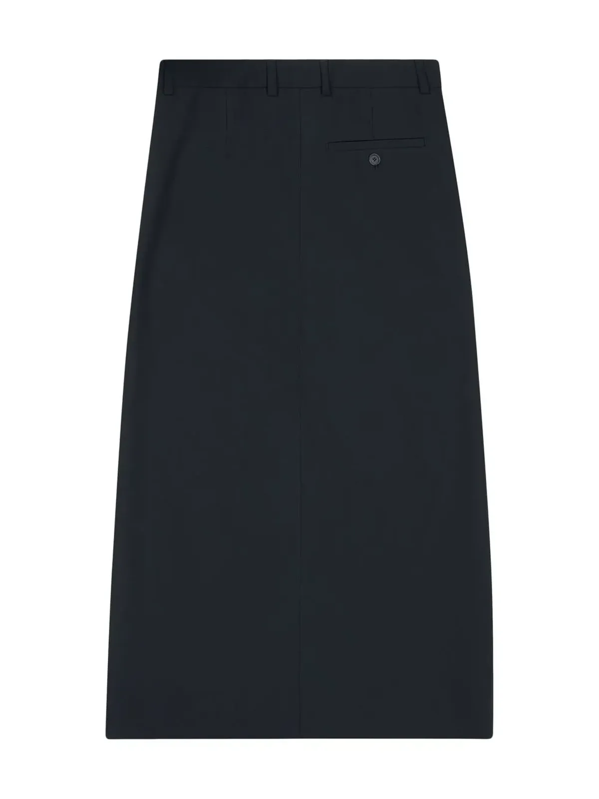 Balenciaga スリット入りテーラードスカート - 画像5