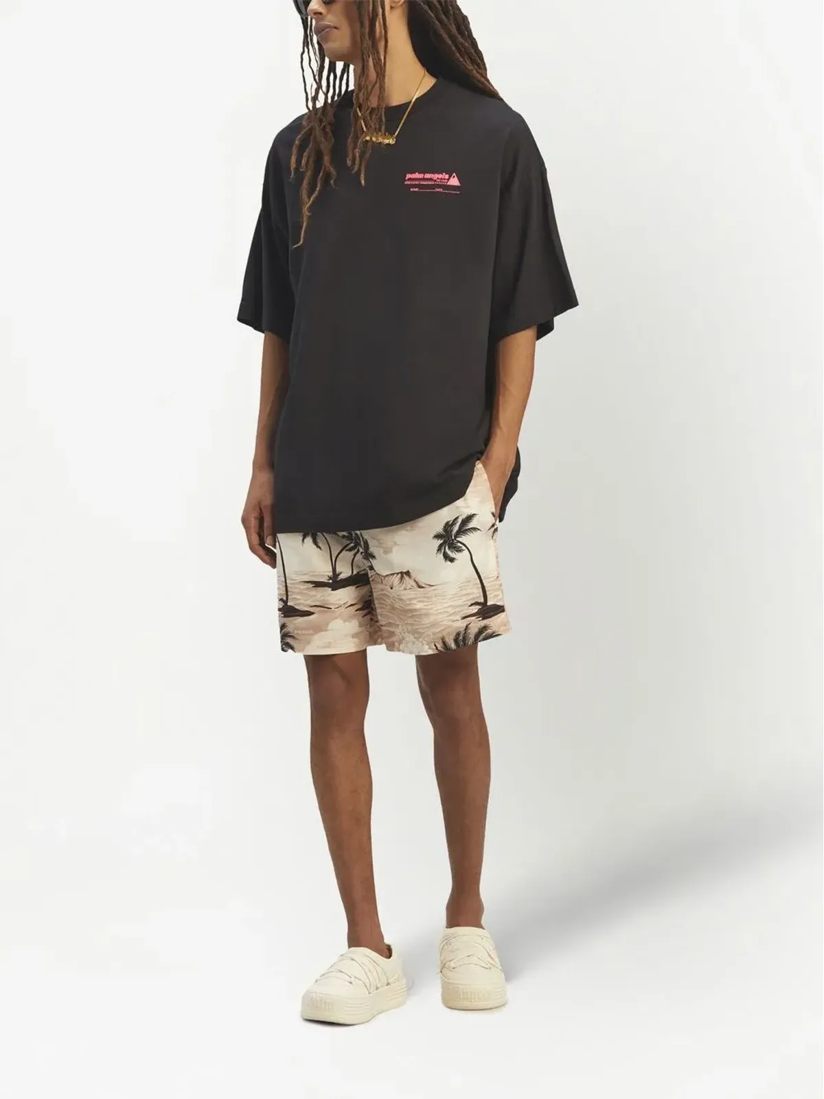 Palm Angels ドリームドローストリングスイムショーツ - 画像2