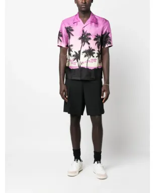 Palm Angels パームツリー柄シルクシャツ - サムネイル2