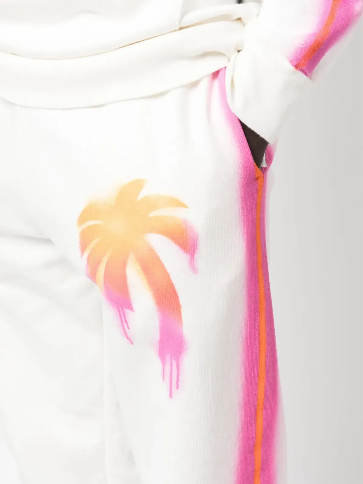 Palm Angels スプレード・パーム コットン トラックパンツ - ホワイト - 画像5