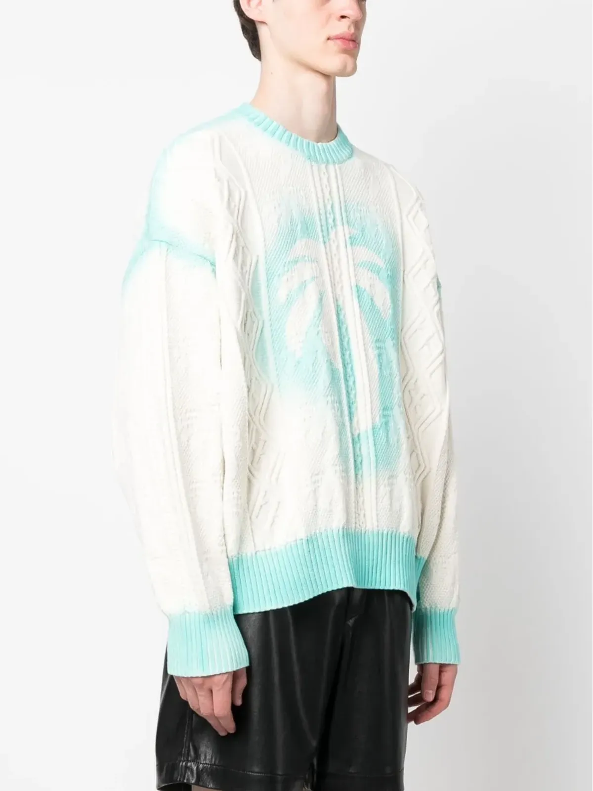 Palm Angels ロゴプリント ニットスウェット - 画像3