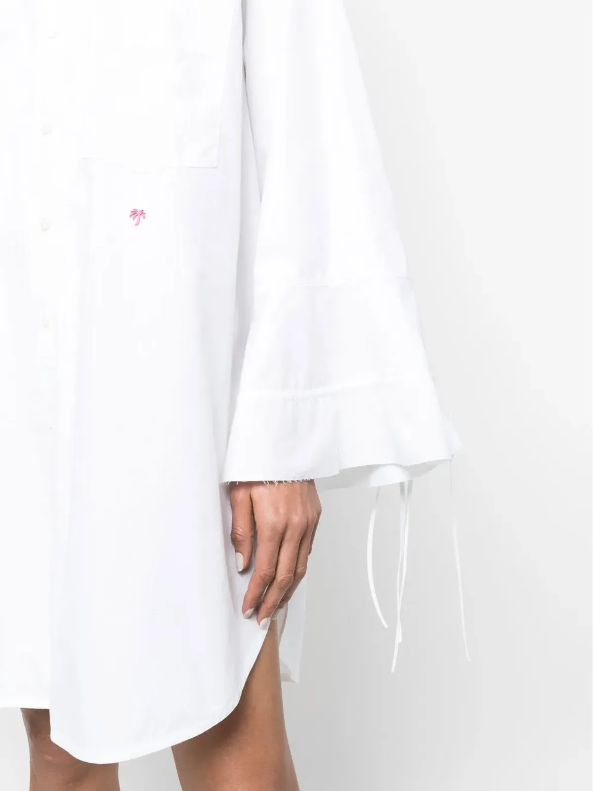 Palm Angels フレアスリーブ シャツドレス - 画像5