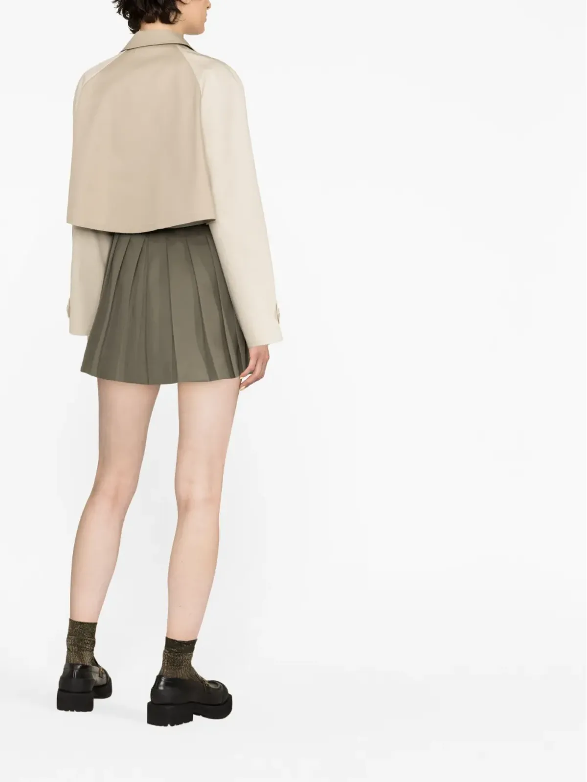 Palm Angels クロップド トレンチコート - 画像3