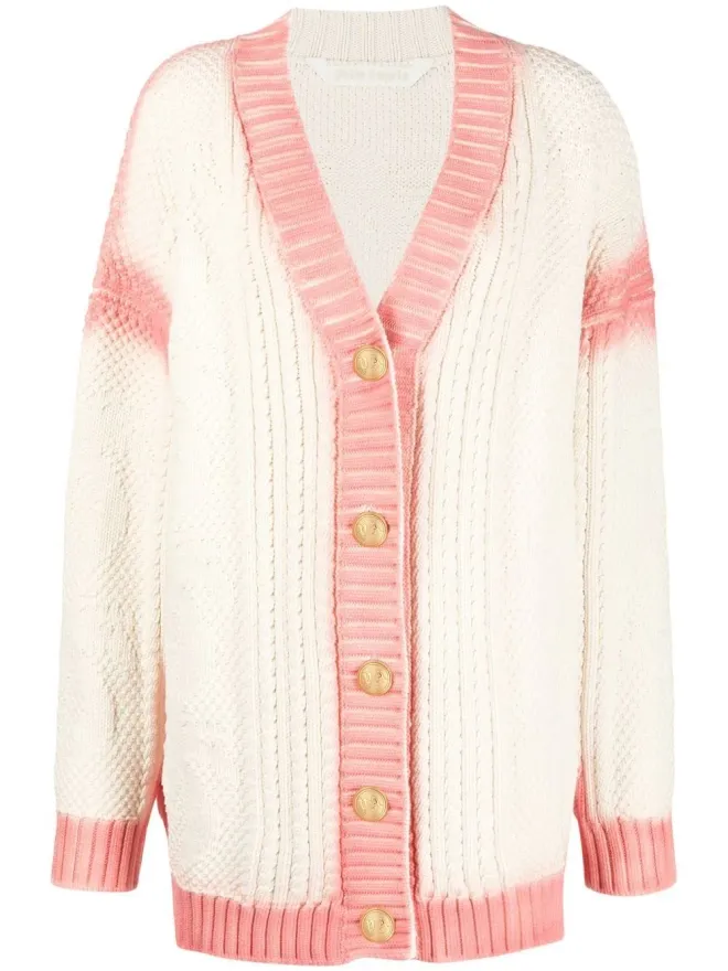 Palm Angels Palm Angels スプレー塗装風ロゴプリント カーディガンの商品画像