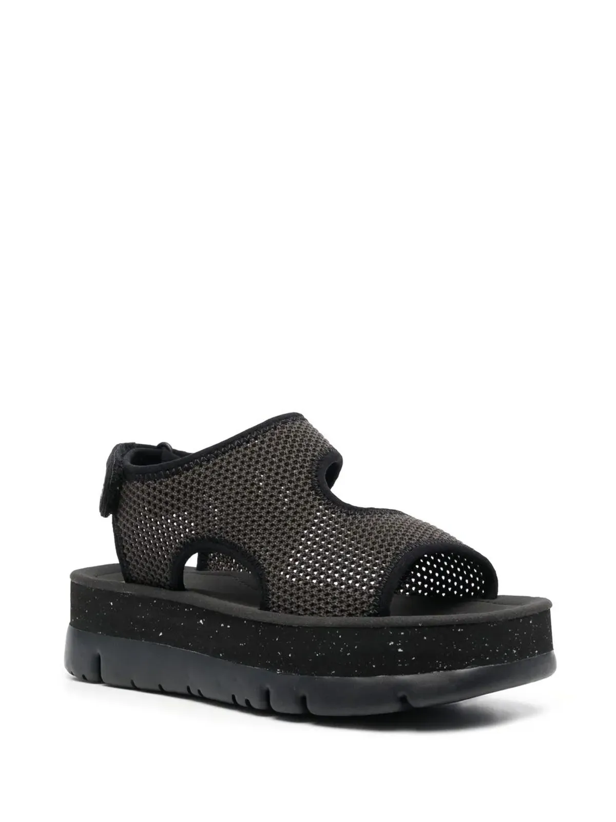 Camper Oruga 50mm mesh touch-strap sandals - Grey - 画像2