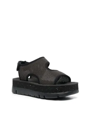 Camper Oruga 50mm mesh touch-strap sandals - Grey - サムネイル2