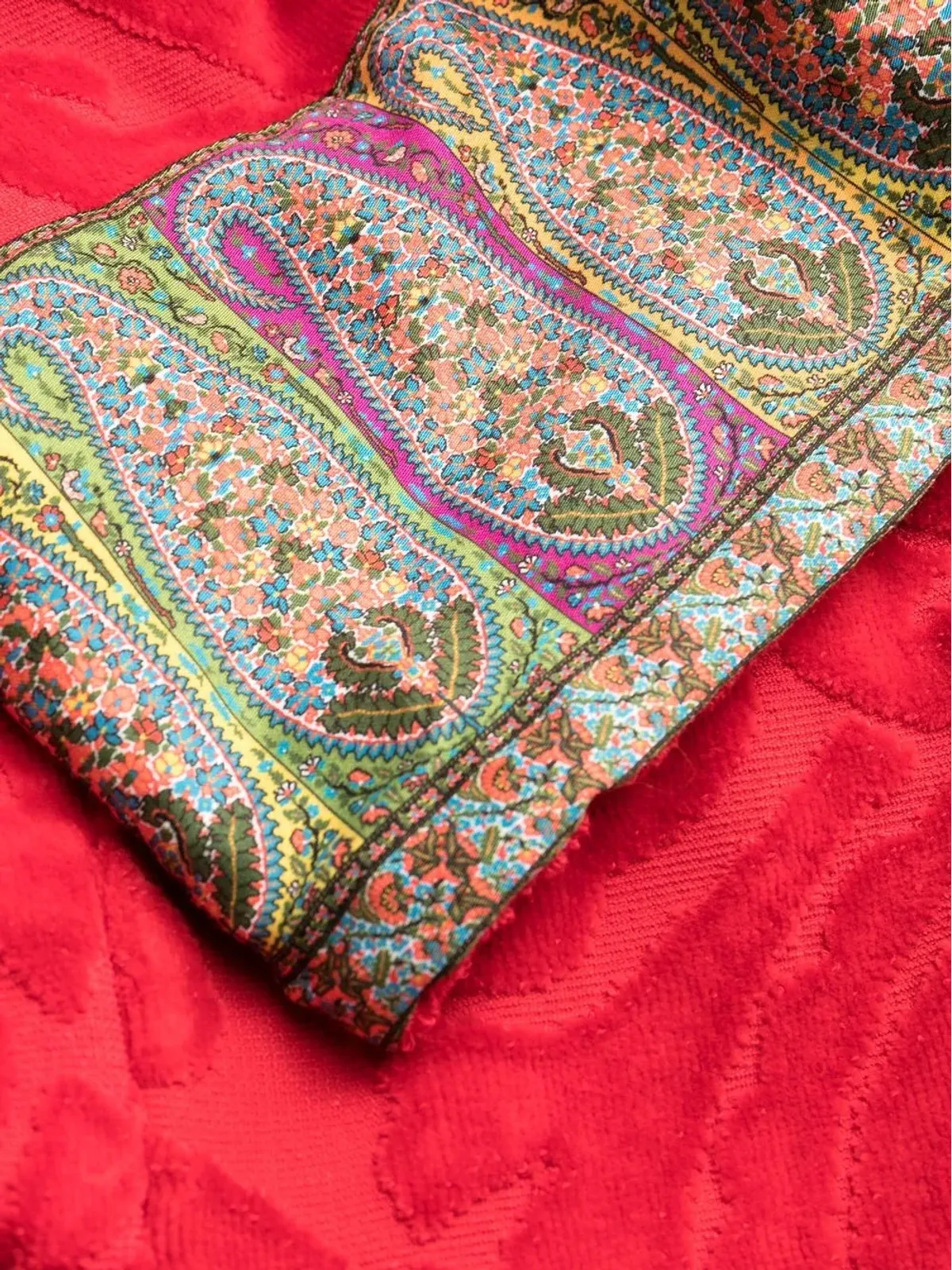 ETRO HOME ペイズリーモチーフ コットン ローブ - 画像3
