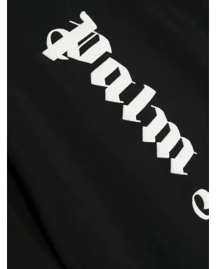 Palm Angels Kids ロゴプリント半袖ワンピース - Black - サムネイル3