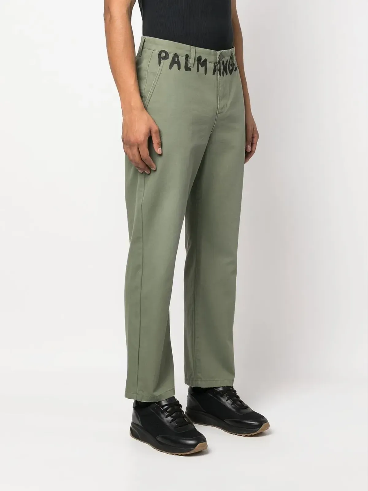 Palm Angels ロゴプリント チノパンツ - 画像3
