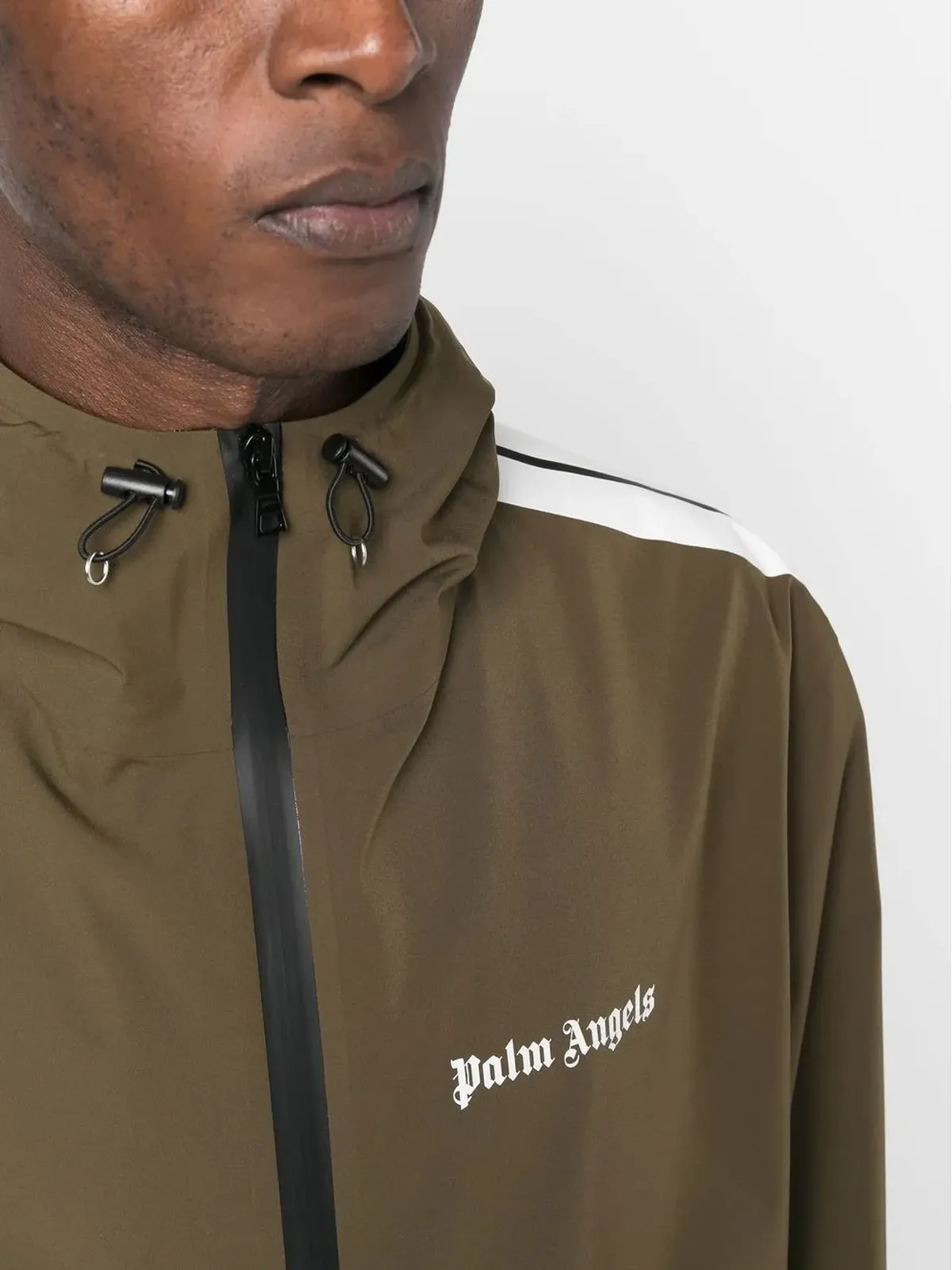 Palm Angels サイドストライプのフード付きジャケット - 画像5
