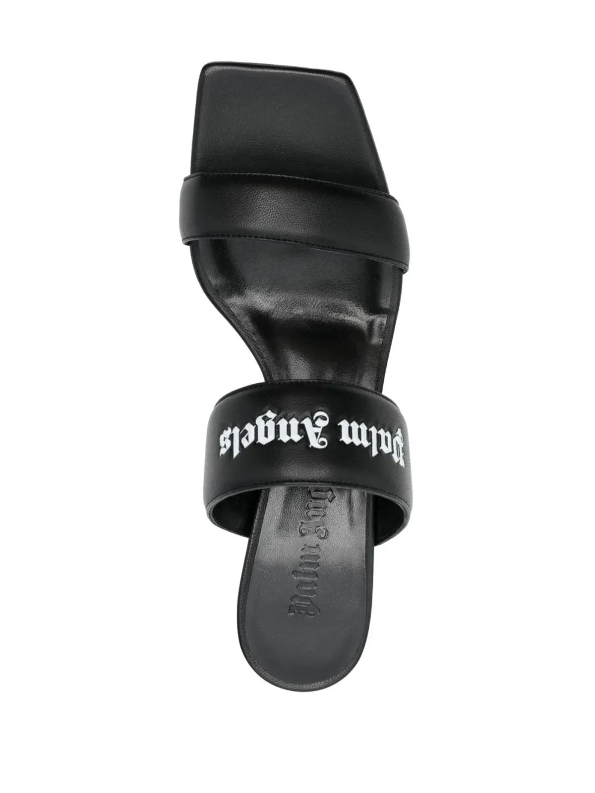 Palm Angels ロゴバンド レザーサンダル - 画像4