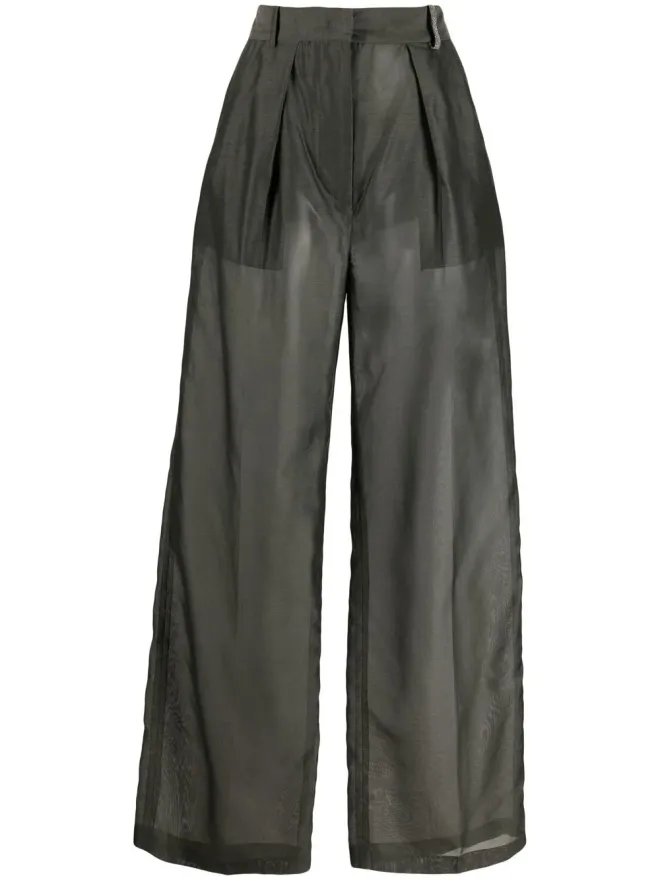 Fabiana Filippi Fabiana Filippi プリーツ入りストレートパンツの商品画像