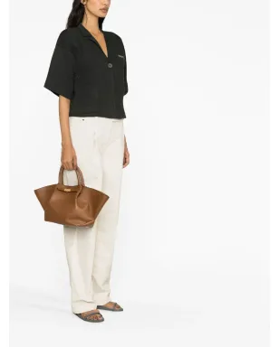 Fabiana Filippi スパンコール入りショートスリーブカーディガン - Green - サムネイル3