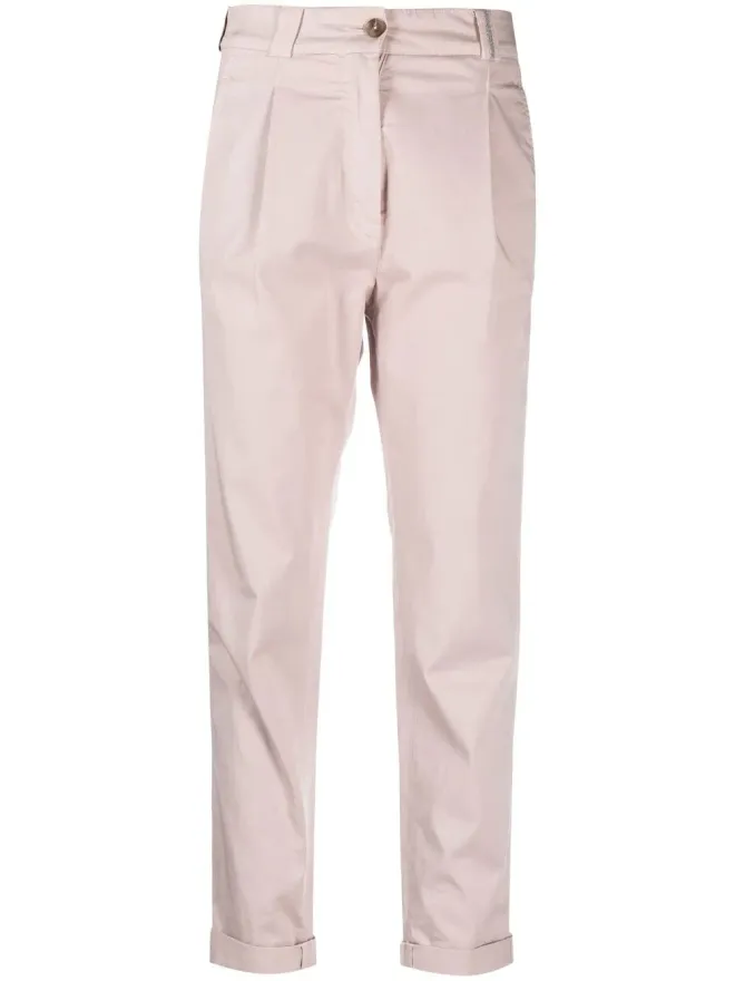 Fabiana Filippi Fabiana Filippi ミッドライズ・スリムカットパンツ - Pinkの商品画像