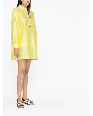 Fabiana Filippi 長袖サテンミニシャツドレス - サムネイル4