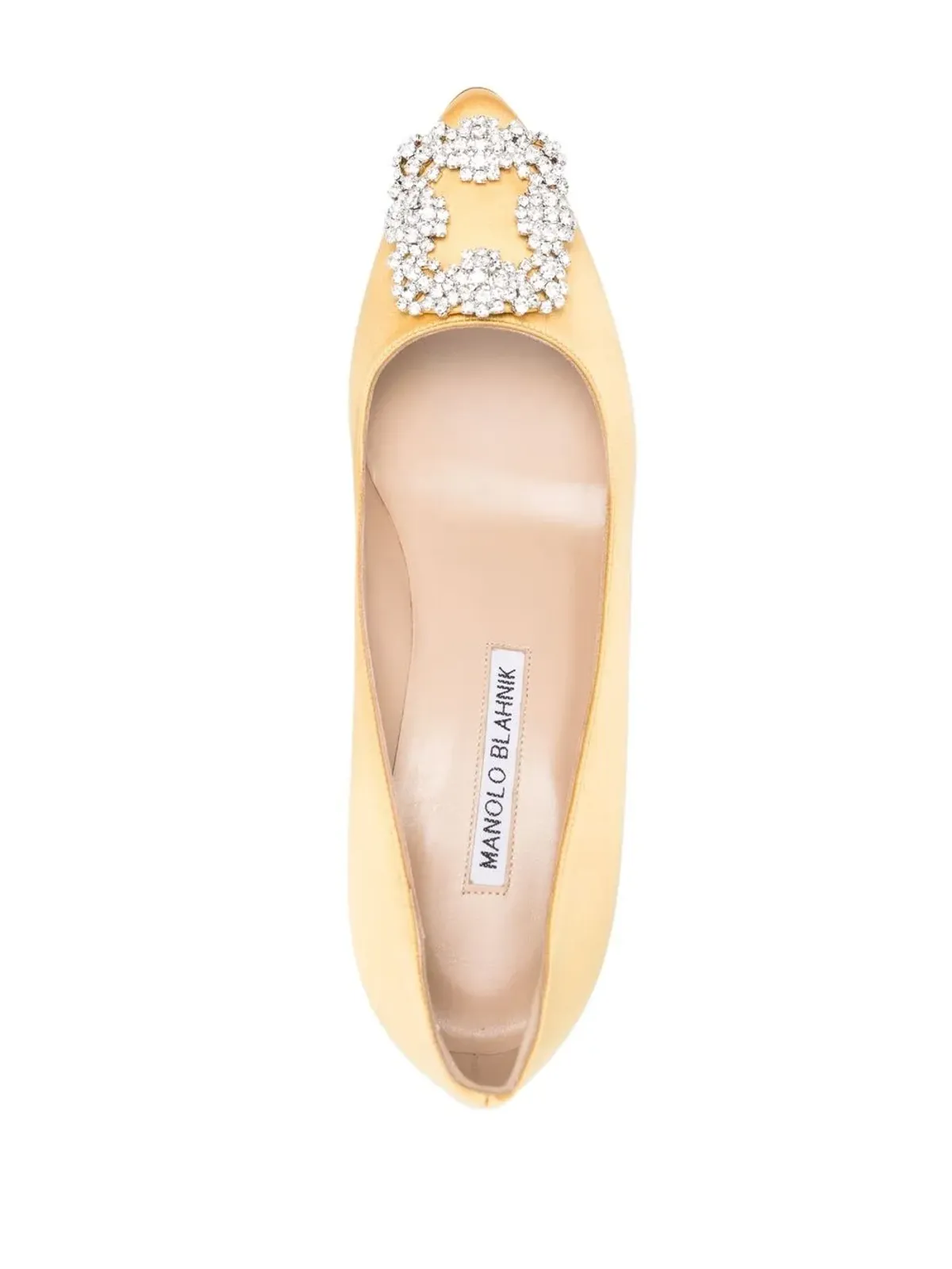 Manolo Blahnik Hangisi クリスタルバックルパンプス - 画像4