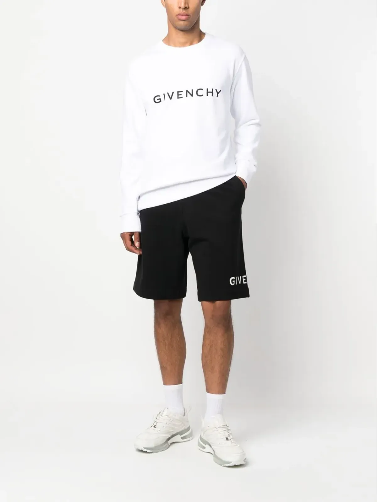 Givenchy ロゴプリント トラックショーツ - 画像2