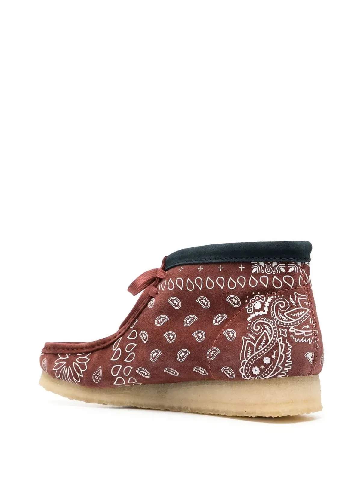 Clarks Originals ペイズリープリント レースアップ ブーツ - ブラウン - 画像3