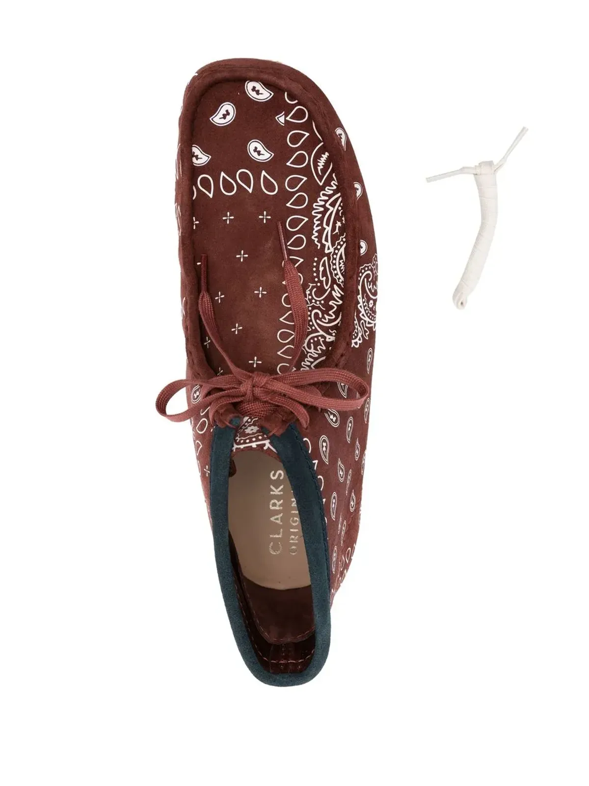 Clarks Originals ペイズリープリント レースアップ ブーツ - ブラウン - 画像4