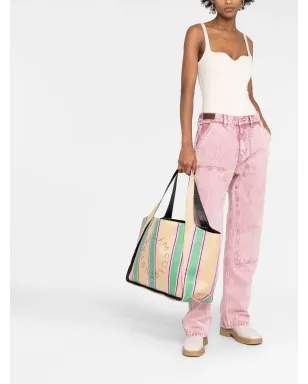 Stella McCartney ロゴストライプ織トートバッグ - サムネイル2