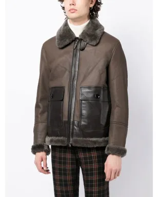 Brioni シアリングパネルドラムスキンジャケット - サムネイル3