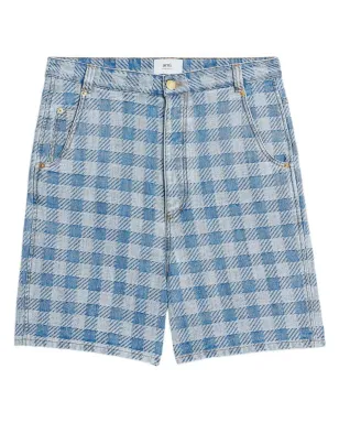 AMI Paris Alex チェック柄デニムショーツ - サムネイル1
