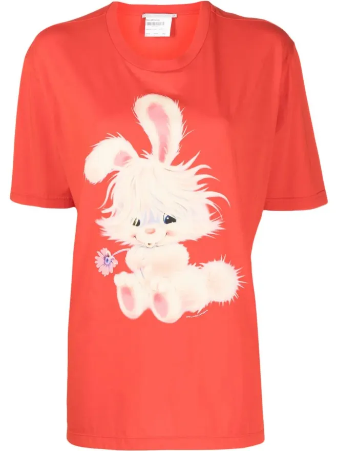 Stella McCartney Stella McCartney Lunar New Year ショートスリーブTシャツ レッドの商品画像