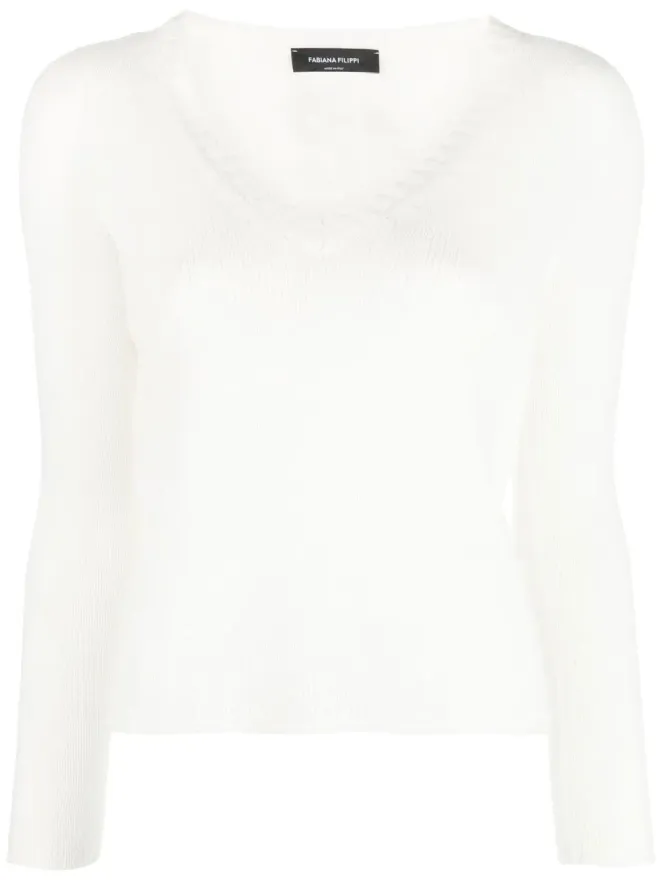 Fabiana Filippi Fabiana Filippi カシミア Vネック セーターの商品画像