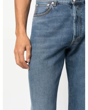 Alexander McQueen turn-up cuff straight-leg jeans - Blue - サムネイル5