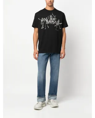 Alexander McQueen turn-up cuff straight-leg jeans - Blue - サムネイル2