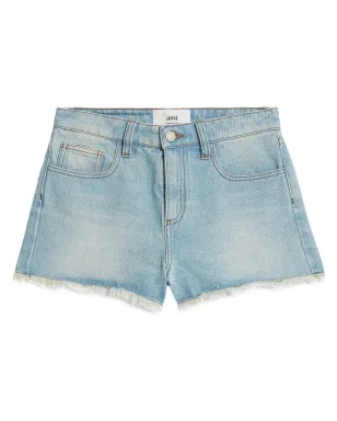 AMI Paris 切りっぱなしミニショーツ - Blue - サムネイル1