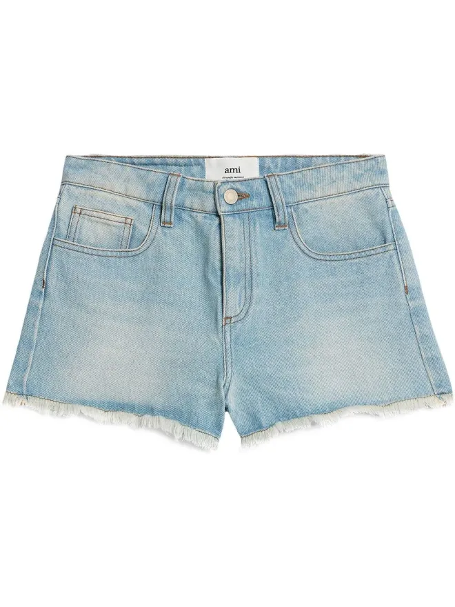 AMI Paris AMI Paris 切りっぱなしミニショーツ - Blueの商品画像