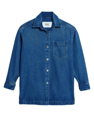 AMI Paris スプレッドカラー デニム オーバーシャツ - サムネイル1