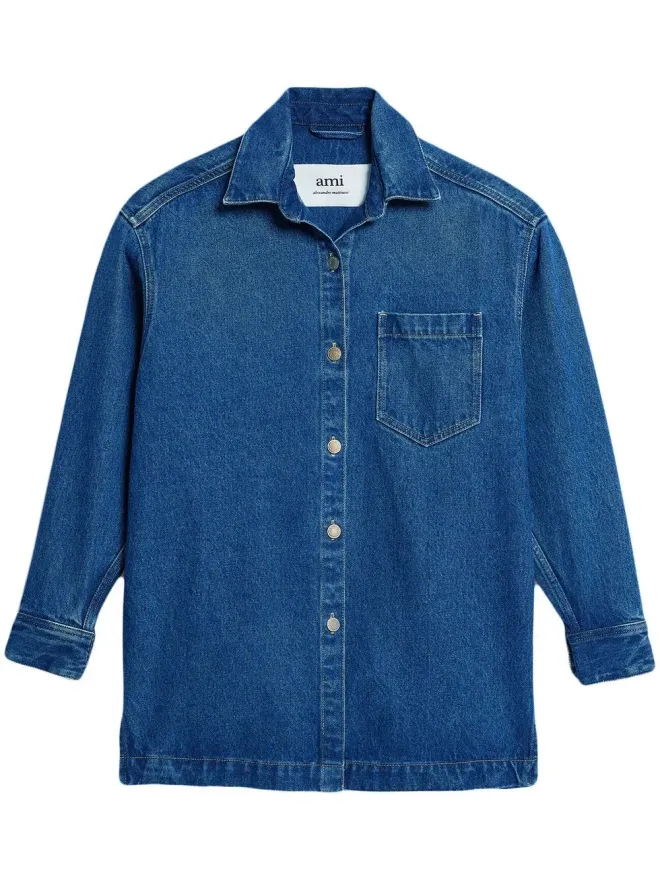 AMI Paris AMI Paris スプレッドカラー デニム オーバーシャツの商品画像