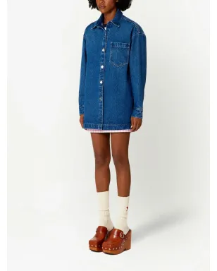 AMI Paris スプレッドカラー デニム オーバーシャツ - サムネイル3