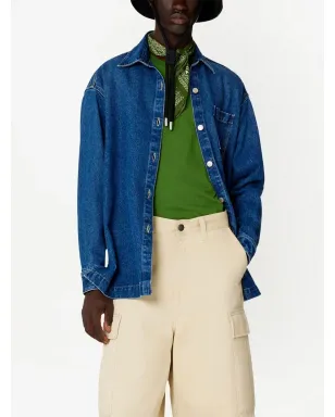 AMI Paris スプレッドカラー デニム オーバーシャツ - サムネイル4