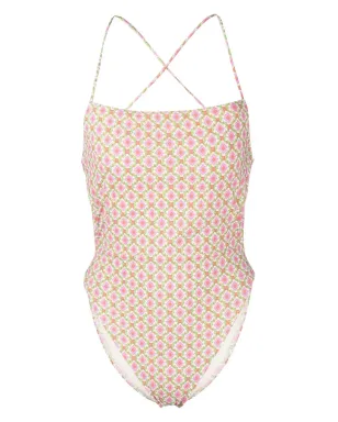 Tory Burch パターン柄クロスストラップ水着 - サムネイル1