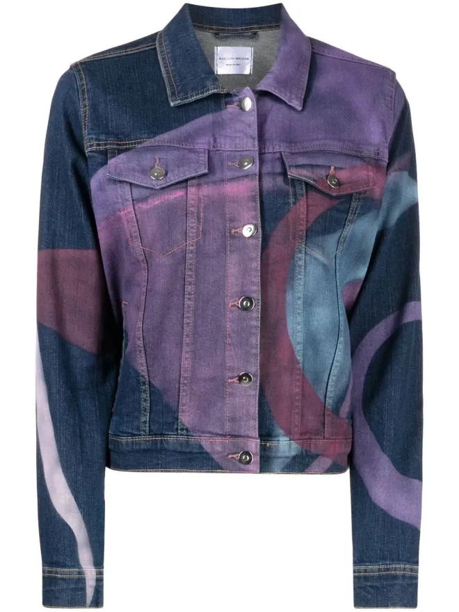 Madison.Maison Madison.Maison グラフィックプリントデニムジャケットの商品画像