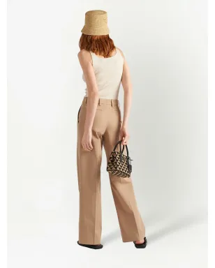 Prada ギャバジン ワイドレッグパンツ - サムネイル4