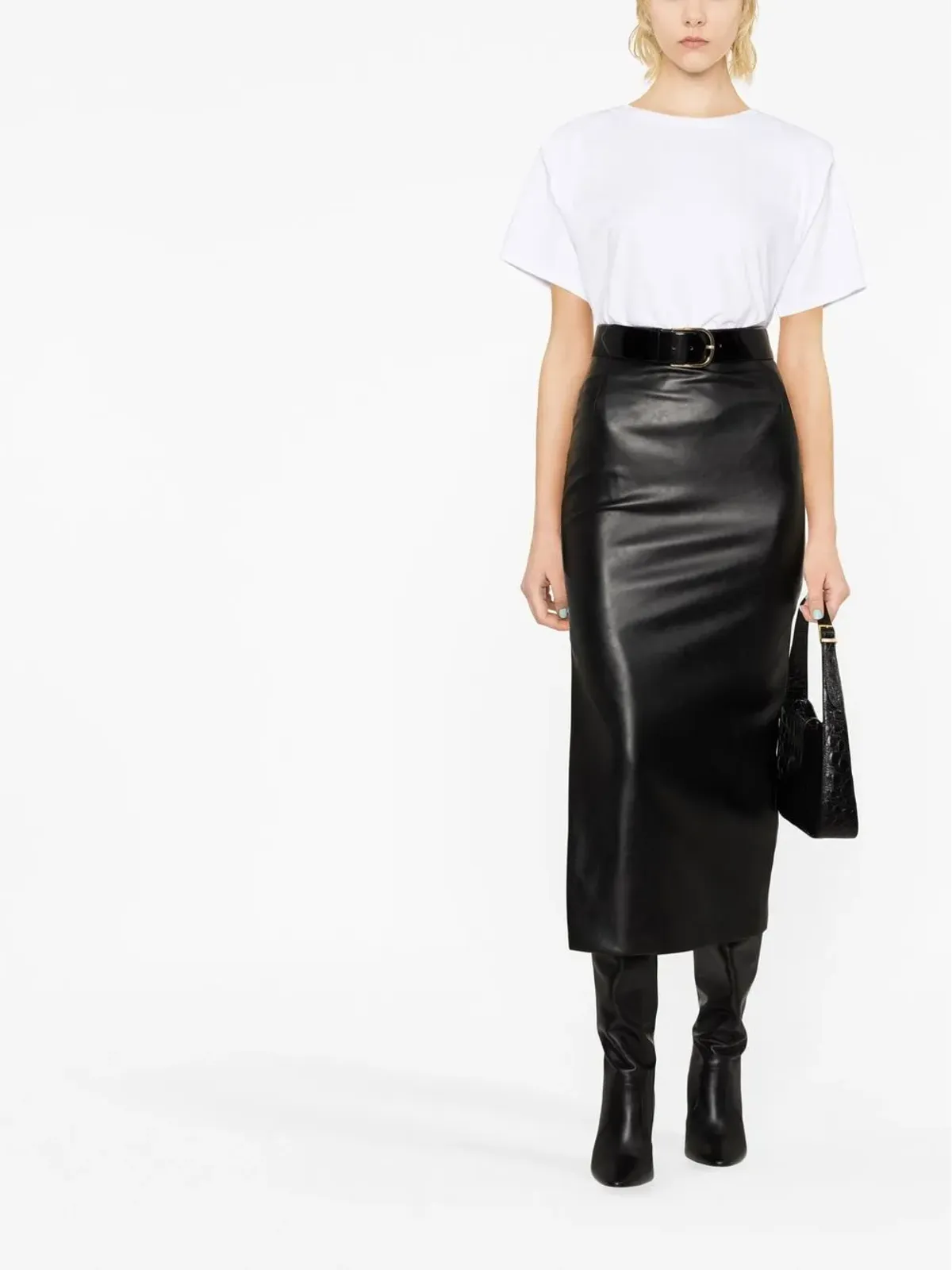 ISABEL MARANT ゼリトス プリーツディテール Tシャツ - 画像2