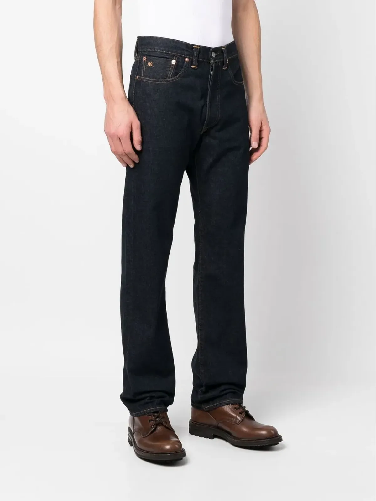 Ralph Lauren RRL 後ろロゴパッチ付きジーンズ - 画像3
