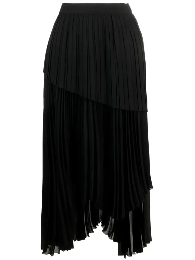 Fabiana Filippi Fabiana Filippi プリーツ アシンメトリックスカートの商品画像